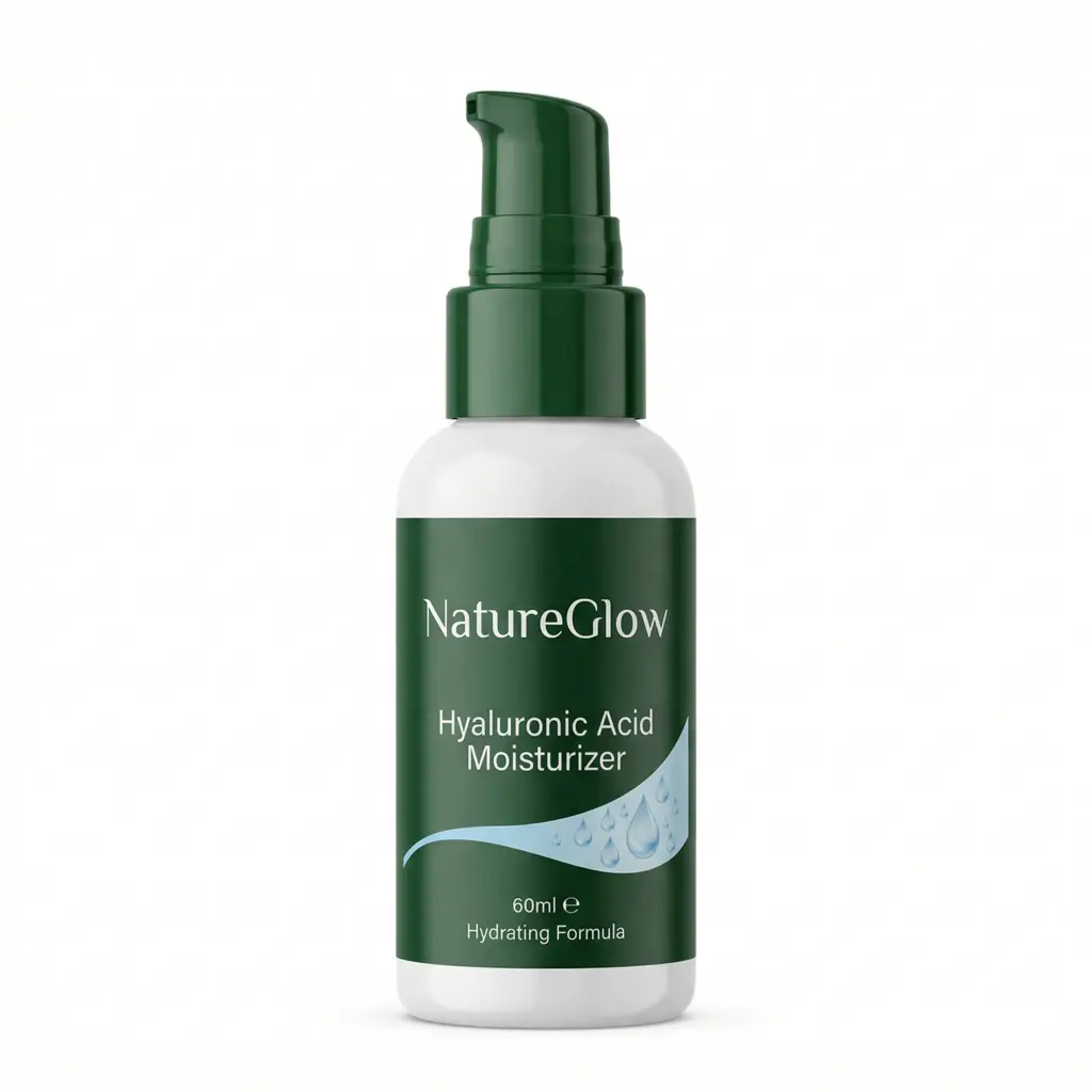 NatureGlow Hyaluronic Acid Moisturizer - Deep Hydration Face Cream, 2 oz